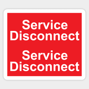 Electric Service Disconnect Sticker Sticker